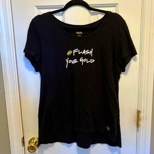 ♥️💖 Michael Kors Graphic T Shirt “FLASH YOUR GOLD” Size XL